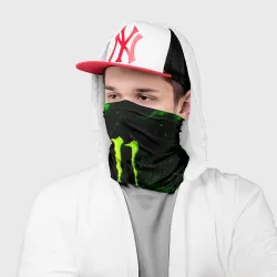 Бандана-труба 3D Monster energy green fire - фото 2