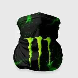 Бандана-труба 3D Monster energy green fire