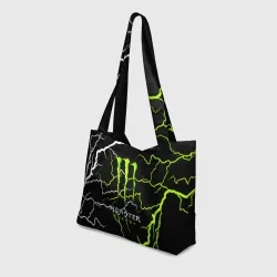 Пляжная сумка 3D Monster energy грозовой шторм - фото 2