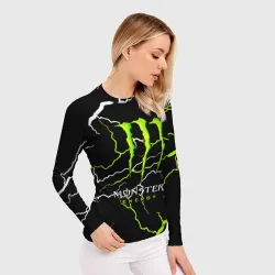 Женский рашгард 3D Monster energy грозовой шторм - фото 2