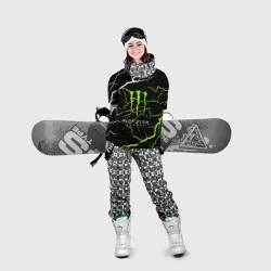 Накидка на куртку 3D Monster energy грозовой шторм - фото 2