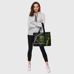 Сумка-шоппер 3D Monster energy грозовой шторм - фото 2