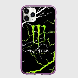 Чехол для iPhone 11 Pro матовый Monster energy грозовой шторм