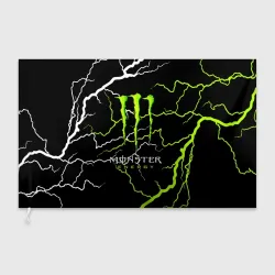 Флаг 3D Monster energy грозовой шторм
