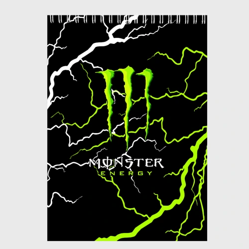 Скетчбук Monster energy грозовой шторм