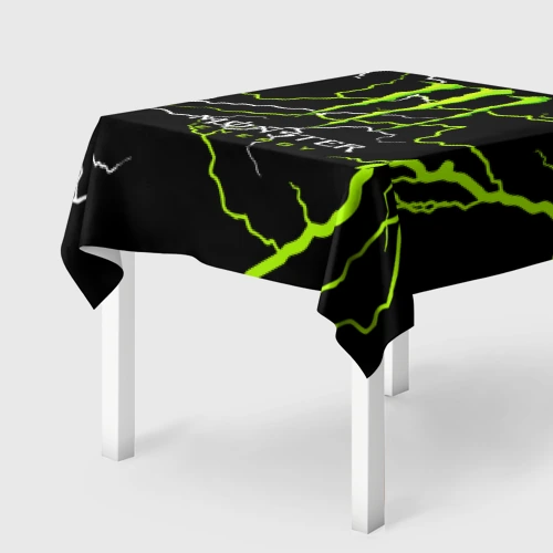 Скатерть 3D Monster energy грозовой шторм
