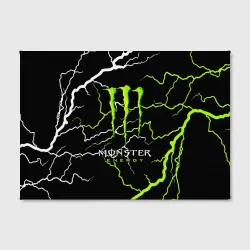 Холст прямоугольный Monster energy грозовой шторм - фото 2