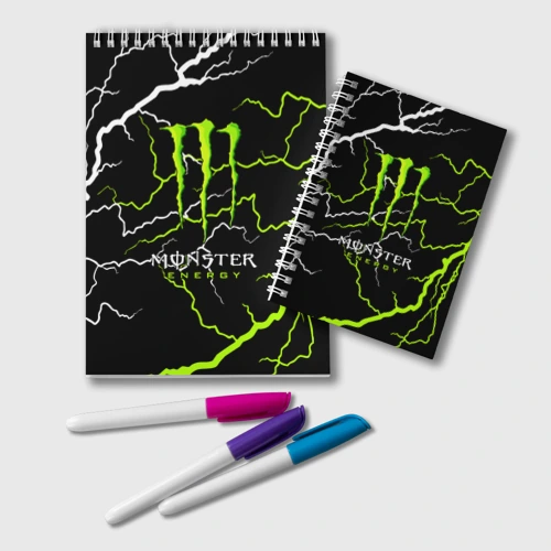 Блокнот Monster energy грозовой шторм