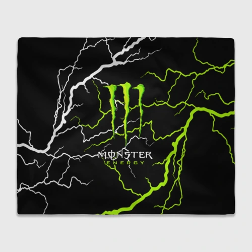 Плед 3D Monster energy грозовой шторм
