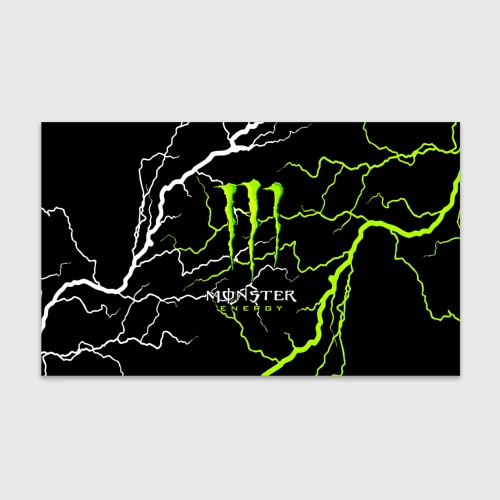 Бумага для упаковки 3D Monster energy грозовой шторм