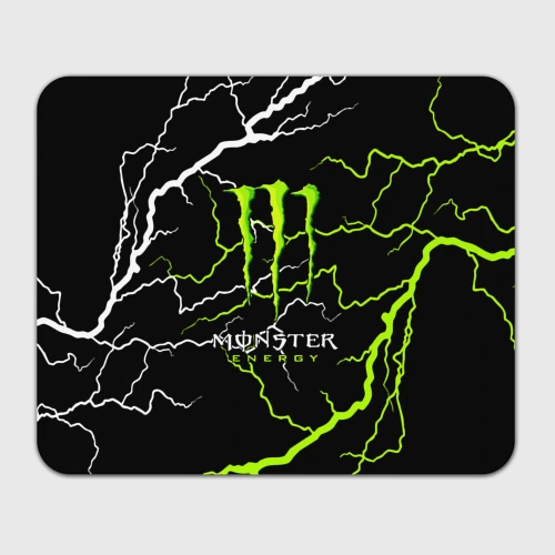 Прямоугольный коврик для мышки Monster energy грозовой шторм