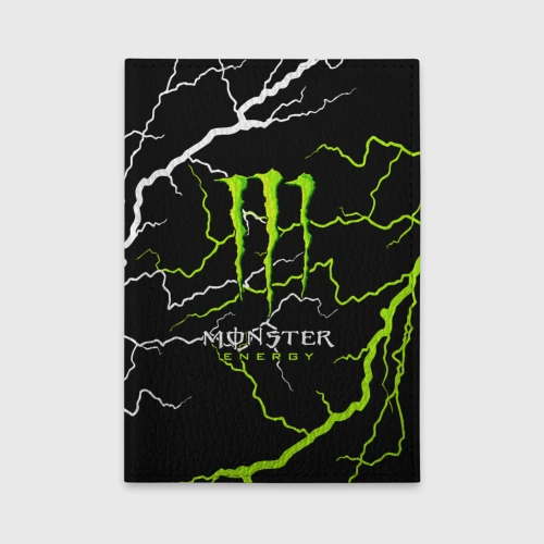 Обложка для автодокументов Monster energy грозовой шторм