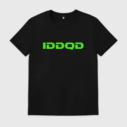 Мужская футболка хлопок Doom slayer cheat code green