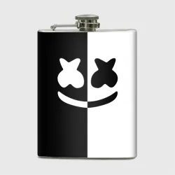 Фляга Marshmello black and white