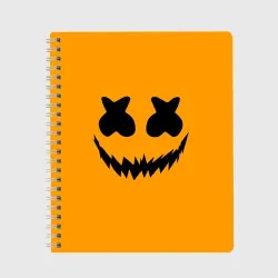 Тетрадь Marshmello halloween smile black color
