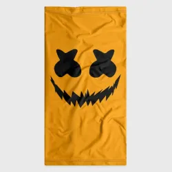 Бандана-труба 3D Marshmello halloween smile black color - фото 7
