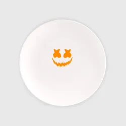 Тарелка Marshmello halloween smile orange color