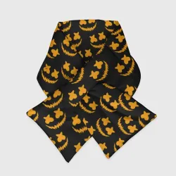 Шарф-пуховик 3D Marshmello halloweeen smile pattern
