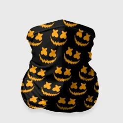 Бандана-труба 3D Marshmello halloweeen smile pattern