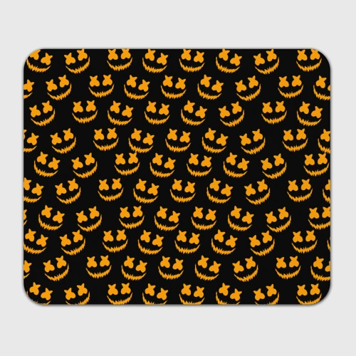 Прямоугольный коврик для мышки Marshmello halloweeen smile pattern