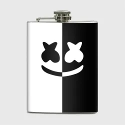 Фляга Marshmello black and white