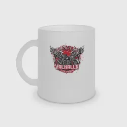 Кружка матовая стеклянная Motorcycle headless angel - Tokyo revengers Valhalla gang