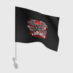 Флаг для автомобиля Headless motorcycle angel - the coat of arms of the Valhalla gang