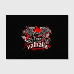 Холст прямоугольный Headless motorcycle angel - the coat of arms of the Valhalla gang - фото 2