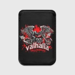 Картхолдер Magsafe магнитный Headless motorcycle angel - the coat of arms of the Valhalla gang