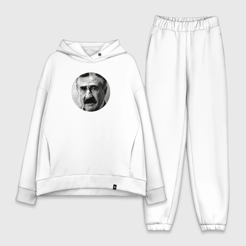 Женский костюм хлопок Oversize Цитаты Леонида Каневского Картина начинает складываться...
