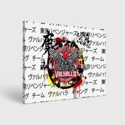 Холст прямоугольный Headless motorcycling angel - valhalla gang