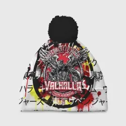 Шапка 3D c помпоном Headless motorcycling angel - valhalla gang