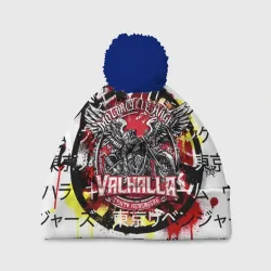 Шапка 3D c помпоном Headless motorcycling angel - valhalla gang