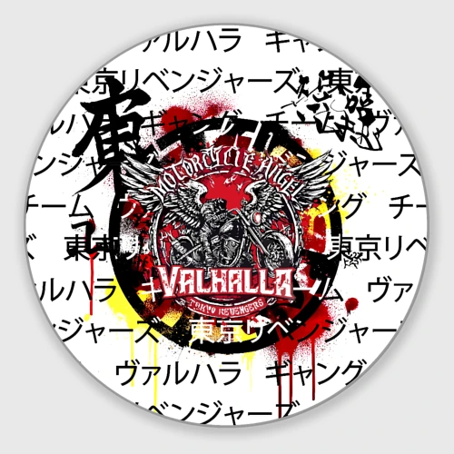 Круглый коврик для мышки Headless motorcycling angel - valhalla gang