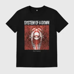 Мужская футболка хлопок System of a Down - Psyho