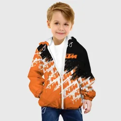 Детская куртка 3D KTM dirty paints паттерн - фото 2