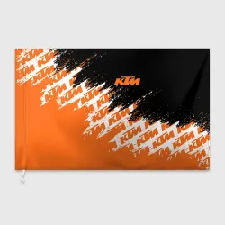 Флаг 3D KTM dirty paints паттерн