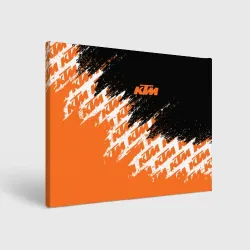 Холст прямоугольный KTM dirty paints паттерн