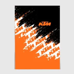 Постер KTM dirty paints паттерн