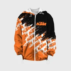 Детская куртка 3D KTM dirty paints паттерн