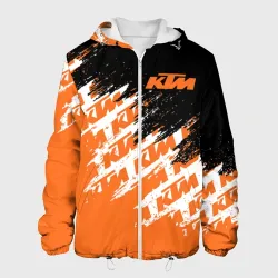 Мужская куртка 3D KTM dirty paints паттерн