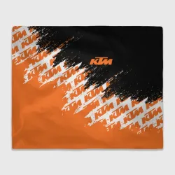 Плед 3D KTM dirty paints паттерн