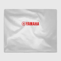 Плед 3D Yamaha white background red 