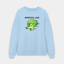 Мужской свитшот oversize без начеса хлопок Брокколи Ли