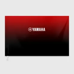 Флаг 3D Yamaha red black sport