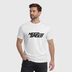 Мужская футболка хлопок Need for speed black logo - фото 2