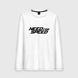 Мужской лонгслив хлопок Need for speed black logo