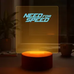 Светильник-ночник Need for speed blue logo - фото 2