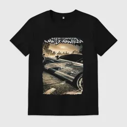 Мужская футболка хлопок NFS Most Wanted racing car
