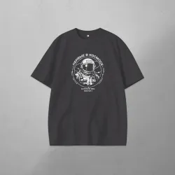 Мужская футболка NOLM OVERSIZE хлопок Мы первые в космосе